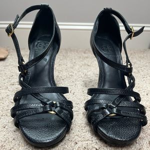 Black Tory Burch heels